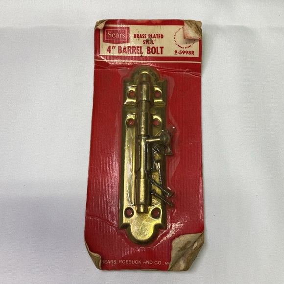 (2) New in Packaging BRASS DOOR BOLT LOCKS Home Protection - Picture 4 of 6